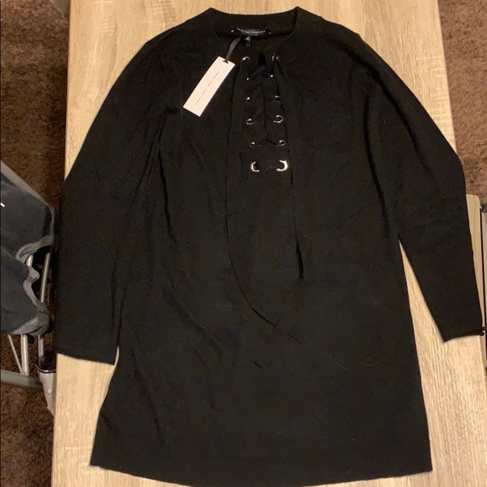 Half lace up English Factory Black Tunic